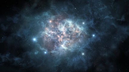 Wall Mural - space nebula spin loopable