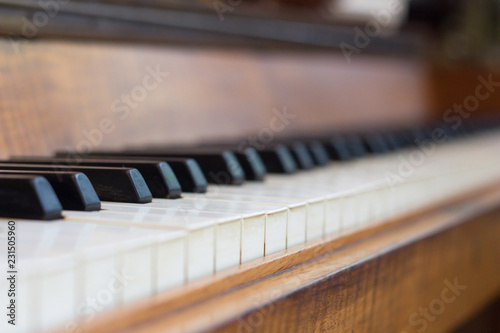 Fotografia  piano keyboard closeup