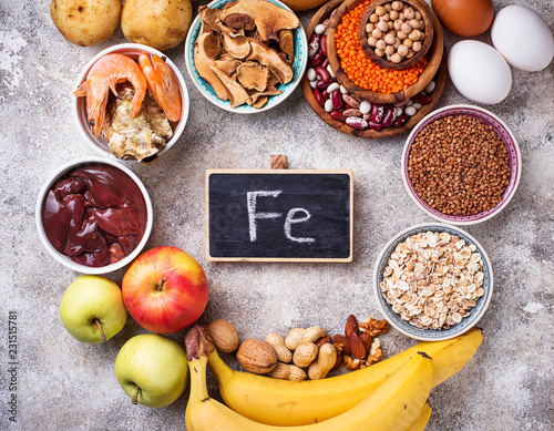Fotografía Healthy product sources of iron