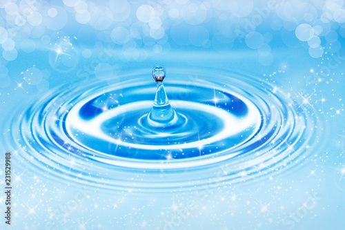 gota de agua en el aire