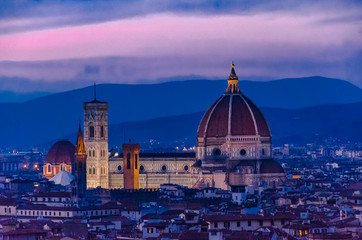 Santa Maria del Fiore cathedral in Florence, Italy