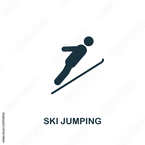Dekoracja na wymiar  ikona-skokow-narciarskich-styl-premium-z-kolekcji-ikon-sportow-zimowych-ui-i-ux-piksel