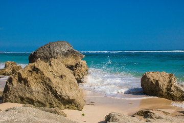 beautiful summer beach view