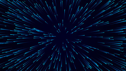 Poster - Abstract circular speed background. Starburst dynamic lines pattern. Abstract data flow background. 3D rendering.