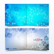 © pro500 - Scientific templates square brochure, magazine, leaflet , flyer, cover, booklet, annual report. Scientific concept for medical, technology, chemistry. Structure molecule and communication. Dna, atom.
