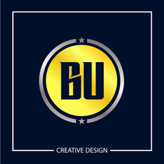 Initial Letter BU Logo Template Design Vector Illustration