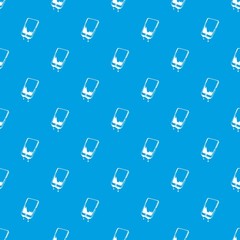 Poster - Water smartphone pattern vector seamless blue repeat for any use