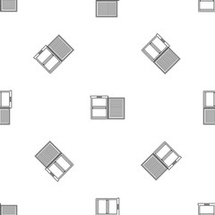Poster - Fridge pattern seamless vector repeat geometric for any web design