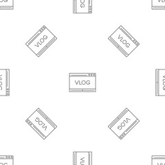 Poster - vlog pattern seamless vector repeat geometric for any web design