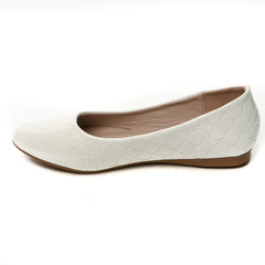 Women's demi-season shoes leather on white background