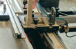 © sergey0506 - Production of cabinet furniture, cutting parts on a format machine