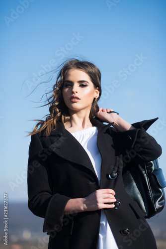 Beauty And Fashion Look Fashion Woman With Stylish Makeup And