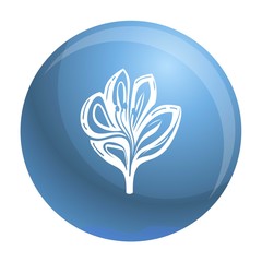 Poster - Lily icon. Simple illustration of lily vector icon for web design isolated on white background