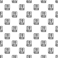 Poster - Money book pattern seamless repeat background for any web design