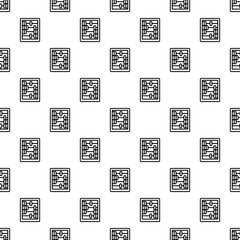 Poster - Retro wood calculator pattern seamless repeat background for any web design