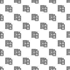 Poster - Smart door pattern seamless repeat background for any web design