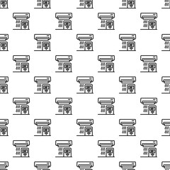 Poster - Conditioner control pattern seamless repeat background for any web design