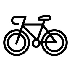 Poster - Bicycle icon. Outline bicycle vector icon for web design isolated on white background