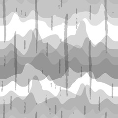 Poster - Abstract wavy line pattern, seamless vector geometric background.