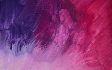 Purple-pink abstract grunge background in gouache