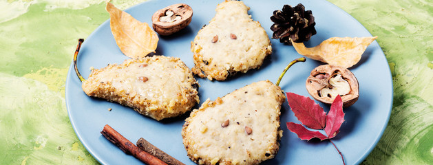 Canvas Print - Autumn pear cookies