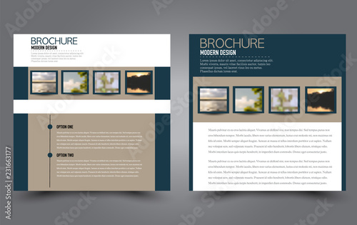 Square Flyer Template Simple Brochure Design Poster For Business Education Advertisement Banner Ad Banner Blue And Brown Color Vector Illustration Buy This Stock Vector And Explore Similar Vectors At Adobe Stock