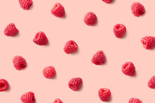 Colorful Pattern Of Raspberries