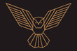geometric owl logo or a sketch of the tattoo