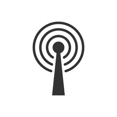 Wall Mural - wireless wifi icons, isolated on white background. vector illustration.