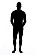 © curto - silhouette of a young man naked