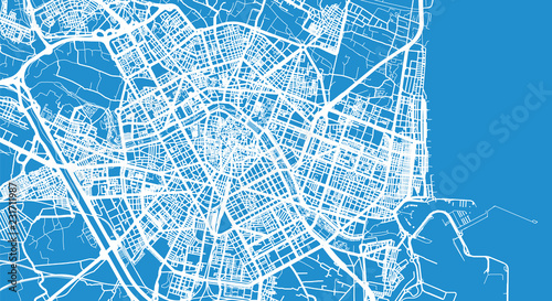 Cuadros en Lienzo Urban vector city map of Valencia, Spain