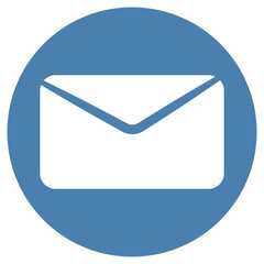 Poster - Mail icon. One of set web icons. Envelope Mail icon, vector illustration. Flat design style