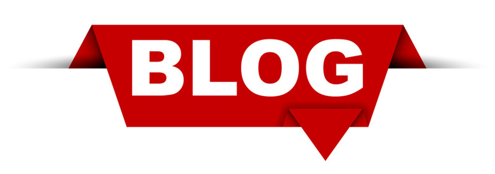 red vector banner blog