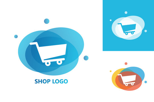 Shop Logo Template Design Vector, Emblem, Design Concept, Creative Symbol, Icon