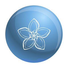 Poster - Lily exotic flower icon. Simple illustration of lily exotic flower vector icon for web design isolated on white background
