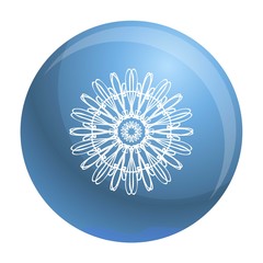 Poster - Forest flower icon. Simple illustration of forest flower vector icon for web design isolated on white background