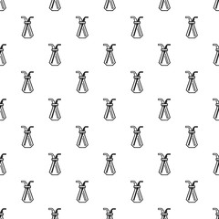 Poster - Chemical glass pipette pattern seamless repeat background for any web design