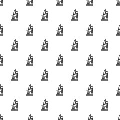 Poster - Microscope pattern seamless repeat background for any web design