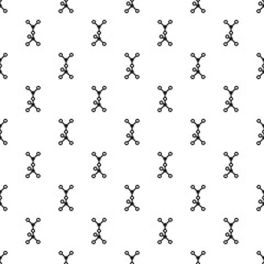 Poster - Chemical molecule pattern seamless repeat background for any web design