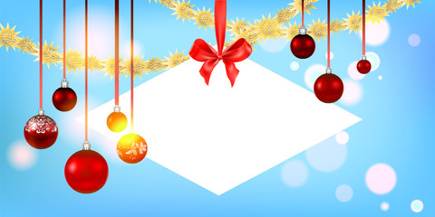 Poster - Blue Christmas banner