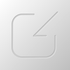 Poster - Share, login or download. Diagonal arrow into square. Paper desi