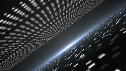 Poster - 3d background with abstract techonology tunnel in space, 3d rendering illustration for business or technology