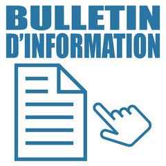 Sticker - Logo bulletin d'information.