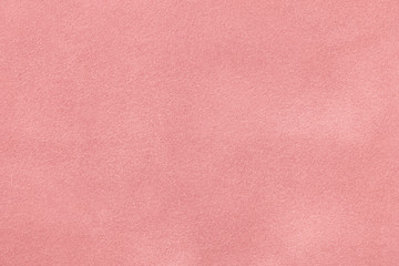 Wall Mural - Pink matt suede fabric closeup. Velvet texture.