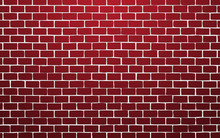 Red Brick Wall Vector Illustration Background