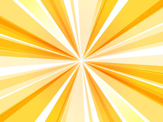 Poster - yellow abstract rays wallpaper