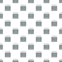 Wall Mural - Beer pattern vector seamless repeat for any web design