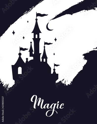 39 883 Fairy Tale Silhouette Wall Murals Canvas Prints Stickers Wallsheaven