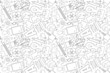© Дмитрий Горелкин - Creativity background from line icon. Linear vector pattern. Vector illustration