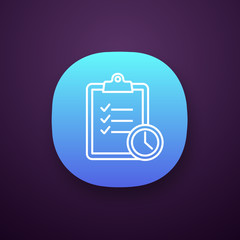 Wall Mural - Time management app icon